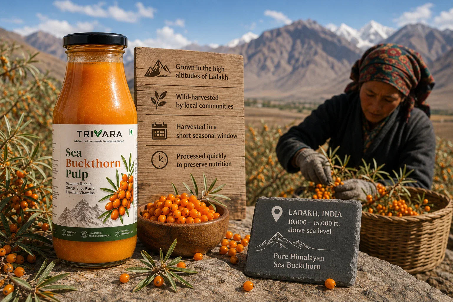 Ladakh Sea Buckthorn: Why Altitude, Wild Harvest and Season Change What's in the Bottle