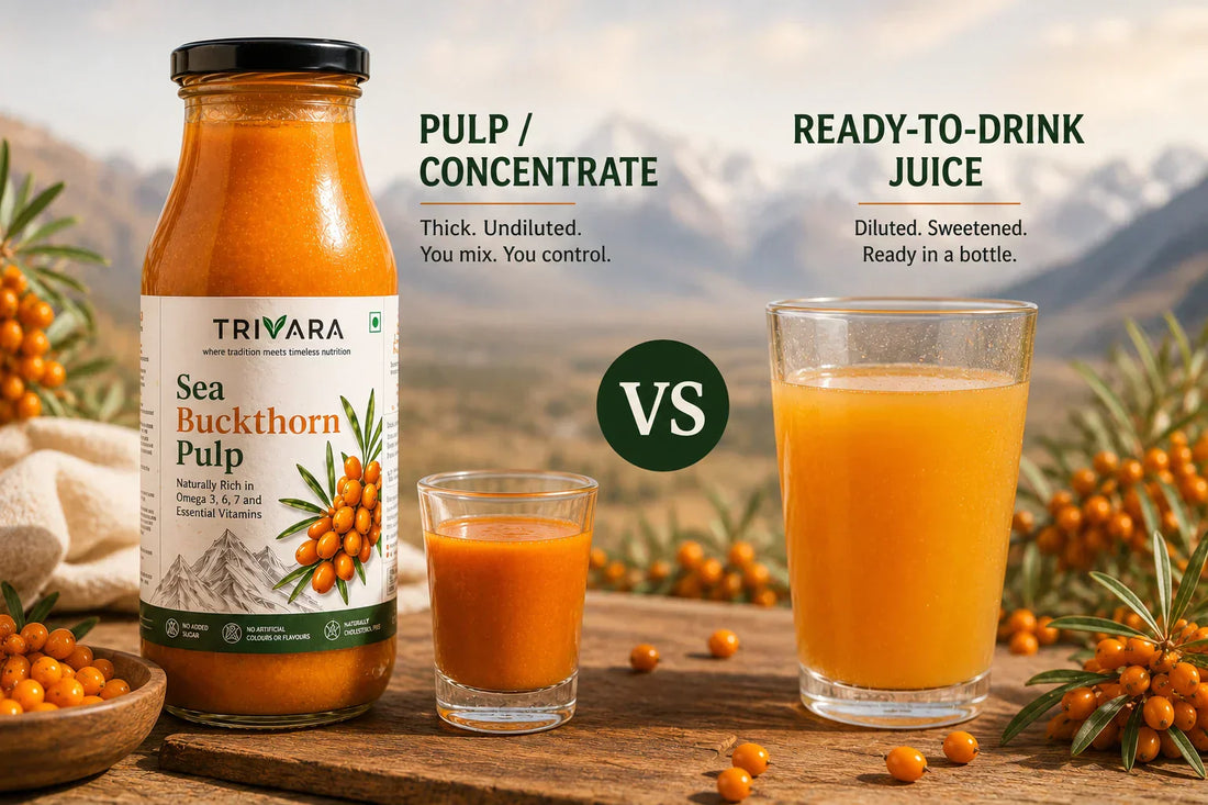 Sea Buckthorn Pulp vs Sea Buckthorn Juice: Why a Concentrate Isn't a Drink