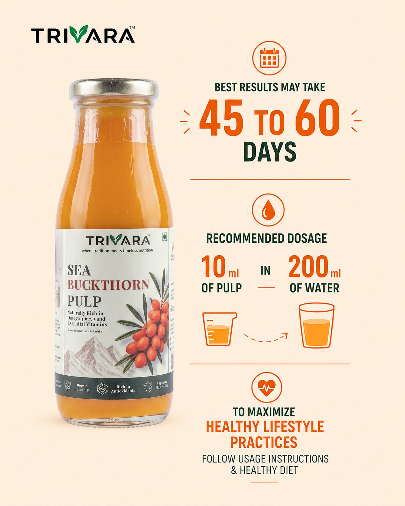Sea Buckthorn Pulp - 300ml