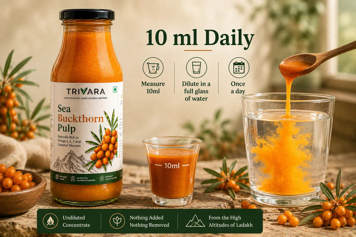How Much Sea Buckthorn Pulp Should You Drink Daily?